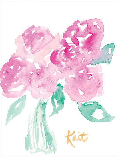 Kait Roberts KR740 - KR740 - Pretty in Pink - 12x16 Pretty in Pink, Flowers, Pink Flowers, Vase, Abstract, Watercolors from Penny Lane