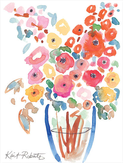 Kait Roberts KR763 - KR763 - Bundle of Summer Color - 12x16 Flowers, Bouquet, Abstract, Summer, Rainbow Colors, Vase, Watercolor from Penny Lane