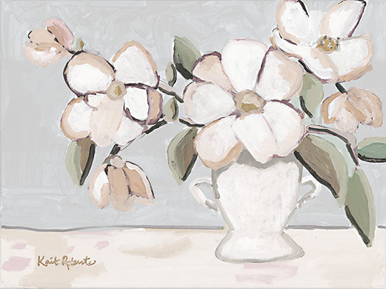 Kait Roberts KR824 - KR824 - True Affection   - 16x12 Flowers, White Flowers, Vase, Bouquet, Abstract from Penny Lane