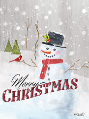 KS147 - Merry Christmas Snowman     - 12x16