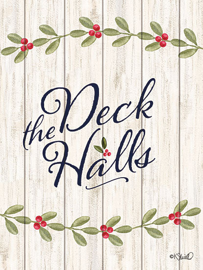 Kate Sherrill KS151 - KS151 - Deck the Halls    E - 12x16 Christmas, Deck The Halls, Songs, Christmas Ivy, Signs, Typography, Wood Planks from Penny Lane