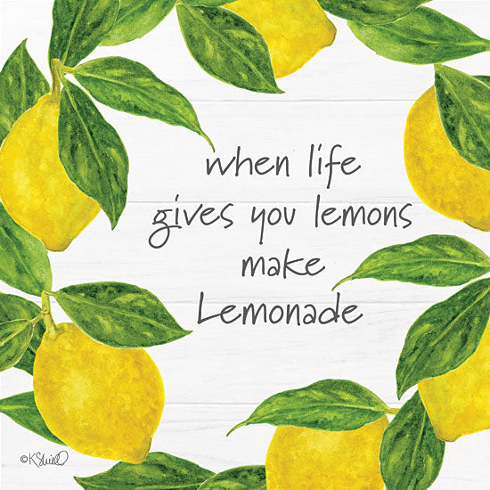 Kate Sherrill KS156 - KS156 - Make Lemonade     - 12x12 When Life Gives You Lemons, Lemonade, Fruit, Lemons, Humorous, Signs from Penny Lane