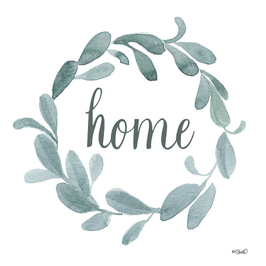 Kate Sherrill KS165 - KS165 - Welcome Home Wreath - 12x12 Eucalyptus, Wreath, Home, Sign from Penny Lane