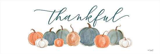 Kate Sherrill KS177 - KS177 - Pumpkins Thankful - 18x6 Pumpkins, Thankful, Thanksgiving, Still Life from Penny Lane