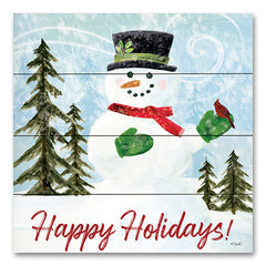 KS234PAL - Happy Holidays Snowman - 12x12