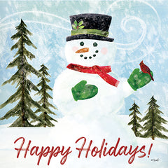 KS234 - Happy Holidays Snowman - 12x12