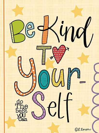 Lisa Larson LAR416 - LAR416 - Be Kind to Yourself - 12x16 Be Kind, Stars, Tween, Motivational, Signs from Penny Lane