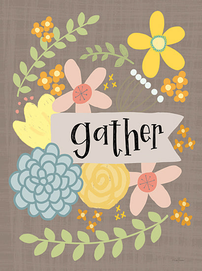 Lisa Larson LAR422 - LAR422 - Gather - 12x16 Gather, Flowers, Greenery, Signs from Penny Lane