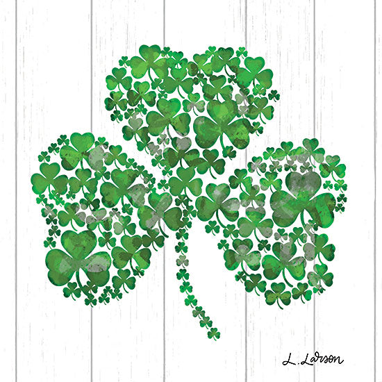 Lisa Larson LAR462 - LAR462 - Shamrock - 12x12 Shamrocks, Four Leaf Clovers, St. Patrick's Day from Penny Lane