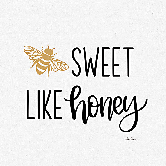 Lisa Larson LAR479 - LAR479 - Sweet Like Honey   - 12x12 Inspirational, Sweet Like Honey, Typography, Signs, Textual Art, Bees, Whimsical, Spring, Farmhouse/Country from Penny Lane
