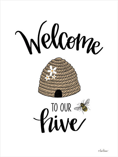 Lisa Larson LAR483 - LAR483 - Welcome to Our Hive    - 12x16 Welcome to Our Hive, Family, Home, Bees, Insects, Typography, Signs from Penny Lane