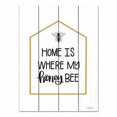 LAR488PAL - Home is Where My Honey Bee   - 12x16