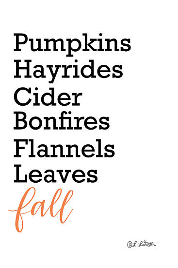Lisa Larson LAR509 - LAR509 - Fall Words - 12x18 Fall Words, Fall Icons, Fall, Autumn, Typography, Signs from Penny Lane