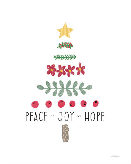 Lisa Larson LAR570 - LAR570 - Peace, Joy, Hope Christmas Tree - 12x16 Christmas, Holidays, Christmas Tree, Folk Art, Peace, Joy, Hope, Decorative from Penny Lane