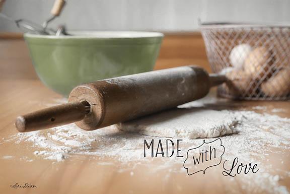 Lori Deiter LD1059 - Made with Love - Kitchen, Rolling Pin, Inspirational, Baking from Penny Lane Publishing