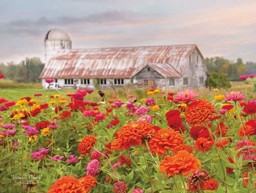 Lori Deiter LD1084 - Vermont Flowers - Flowers, Barn, Field from Penny Lane Publishing