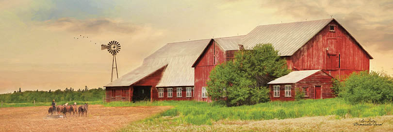 Lori Deiter LD1113 - LD1113 - Brownsville Farm - 36x12 Farm, Barn, Photography, Horses, Landscape from Penny Lane