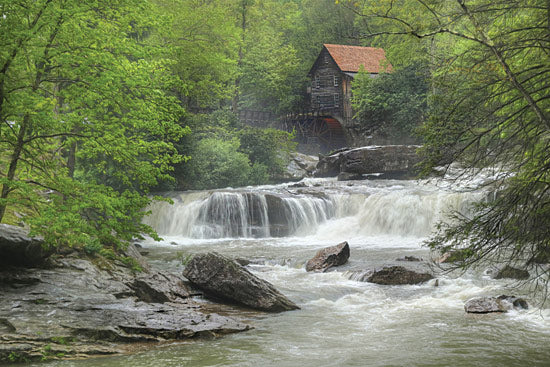 Lori Deiter LD1124 - Glade Creek Grist Mill - Grist Mill, Creek, Trees, Rocks from Penny Lane Publishing