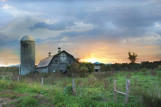 Lori Deiter LD1135 - New Morning in Vermont - Farm, Barn, Morning, Sunrise from Penny Lane Publishing