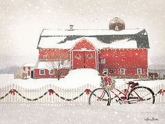 LD1591 - Christmas Barn and Bike    - 16x12