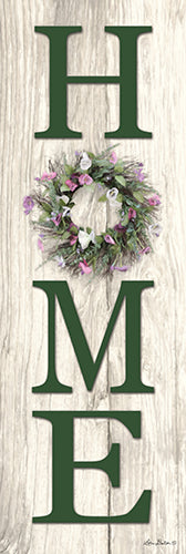 Lori Deiter LD1604B - LD1604B - Spring Home Wreath - 36x12 Home, Wreath, Flowers, Springtime, Family, Signs from Penny Lane