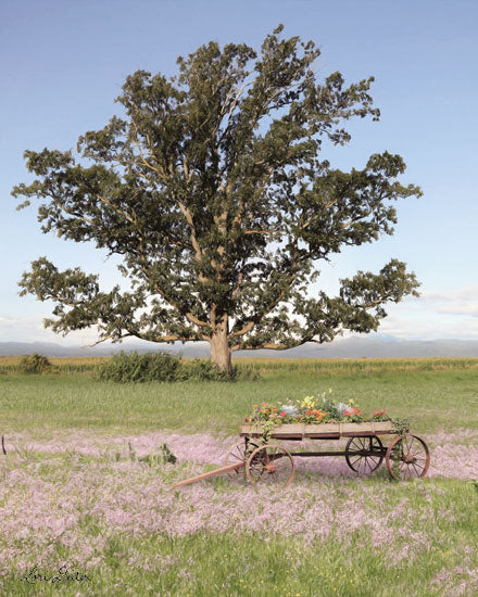 Lori Deiter LD1662 - LD1662 - Yesteryear Wagon  - 12x16 Photography, Flower Wagon, Tree, Landscape from Penny Lane