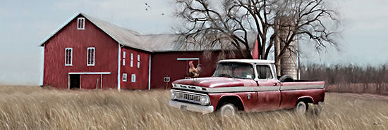 Lori Deiter LD1681A - LD1681A - Western Ohio Barn  - 36x12 Barn, Rooster, Truck, Farm, Silo, Wheat Field from Penny Lane