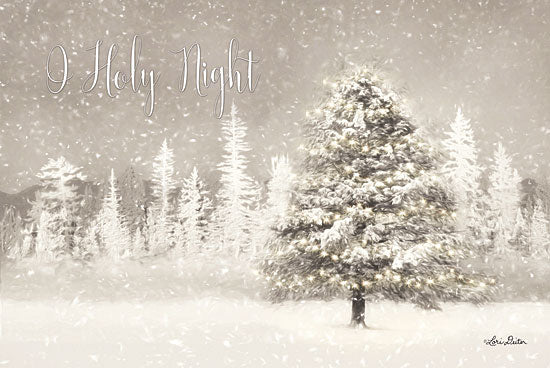 Lori Deiter LD1745 - LD1745 - O Holy Night    - 18x12 Signs, Typography, Trees, Snow, O Holy Night from Penny Lane