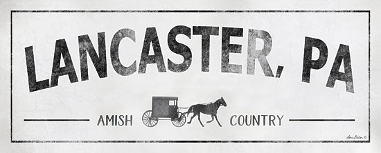 Lori Deiter LD1749 - LD1749 - Lancaster, PA - 20x8 Amish Country, Lancaster, PA, Typography, Signs, Textual Art, Horse, Buggy, Black & White, Religion, Pennsylvania from Penny Lane