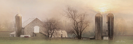 Lori Deiter LD1750 - LD1750 - Old Stone Barn     - 18x6 Landscape, Silo, Barn, Trees, Country from Penny Lane