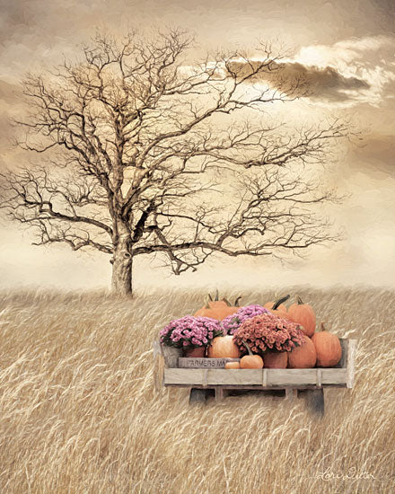 Lori Deiter LD1815 - LD1815 - Fall Wagon      - 12x16 Trees, Pumpkin, Landscape, Flowers from Penny Lane