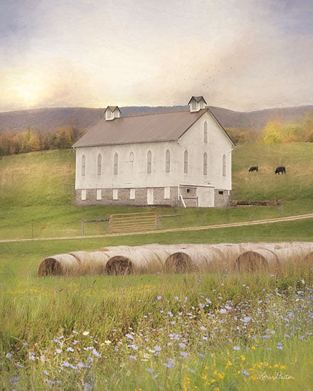 Lori Deiter LD1844 - LD1844 - Uphill Farm - 12x16 Barn, Farm, Haybales, Photography, Flowers, Wildflowers, Landscape from Penny Lane