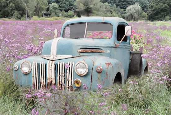 Lori Deiter LD1941 - LD1941 - Truckload of Happiness - 18x12 Photography, Truck, Vintage, Flower Field from Penny Lane