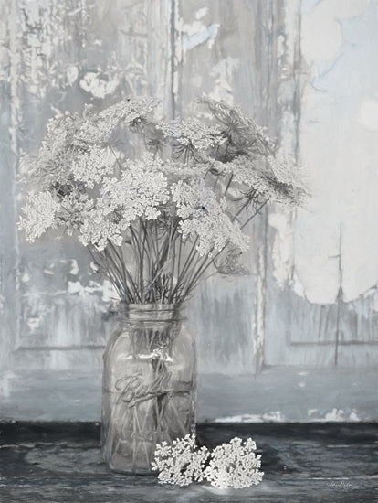 Lori Deiter LD1999 - LD1999 - Queen Anne's Lace III     - 12x16 Flowers, Queen Anne's Lace, Ball Jar,  Glass Bottle, Still Life from Penny Lane