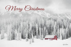 LD2009 - Merry Christmas Rocky Mountains Snow Storm    - 18x12