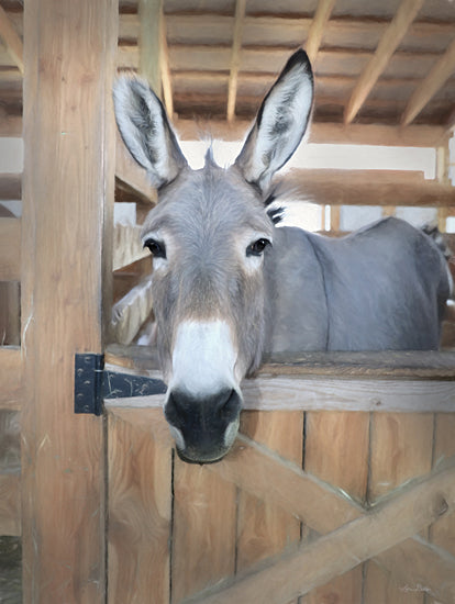 Lori Deiter LD2064 - LD2064 - Curious Donkey - 12x16 Donkey, Farm Animal, Barn from Penny Lane