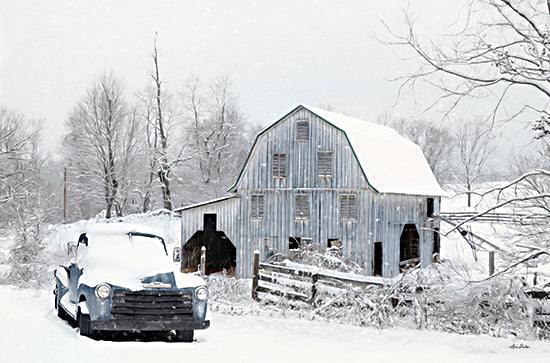 Lori Deiter LD2083 - LD2083 - Blanket of Snow - 18x12 Winter, Snow, Car, Truck, Barn, Farm, Photography from Penny Lane