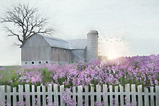 Lori Deiter LD2105 - LD2105 - Spring Blessings - 18x12 Farm, Barn, Lavender, Lavender Fields, Fence, Springtime from Penny Lane