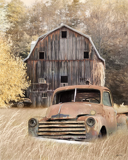 Lori Deiter LD2159 - LD2159 - New Stuff Doesn't Have Character  - 12x16 Truck, Rusty Truck, Barn, Farm, Vintage, Photography from Penny Lane