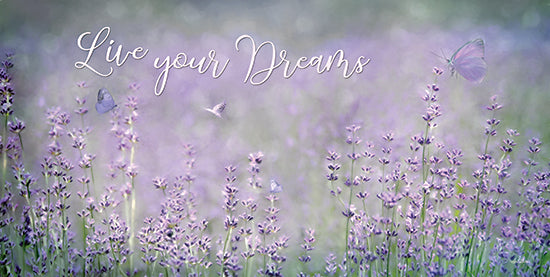 Lori Deiter LD2174 - LD2174 - Live Your Dreams - 18x9 Live Your Dreams, Lavender, Lavender Fields, Butterflies, Photography from Penny Lane