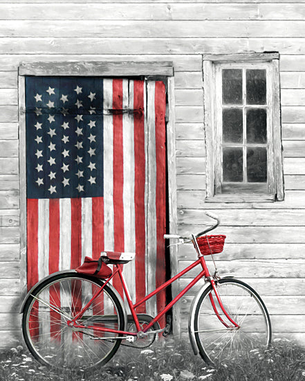 Lori Deiter LD2188 - LD2188 - Patriotic Bicycle - 12x16 Bicycle, Bike, American Flag, Patriotic, Still Life, Photography, USA from Penny Lane