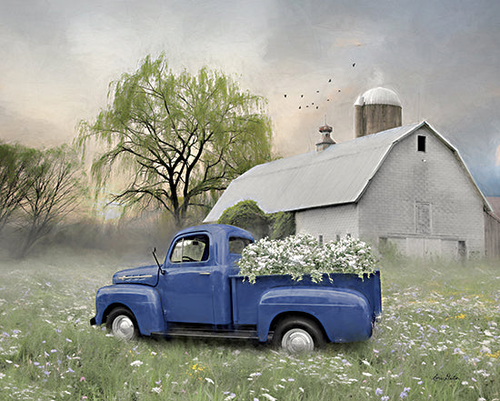 Lori Deiter LD2196 - LD2196 - Old Fashioned Spring    - 16x12 Truck, Barn, Flowers, Wildflowers, Farm, Photography from Penny Lane