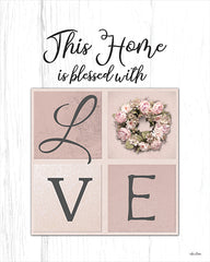 LD2218 - This Home is Bless with Love - 12x16