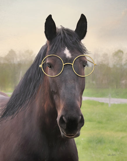 Lori Deiter LD2230 - LD2230 - Horse with Round Glasses - 12x16 Horse, Glasses, Humorous from Penny Lane