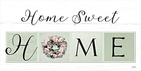 Lori Deiter LD2252 - LD2252 - Home Sweet Home  - 18x9 Home Sweet Home, Wreath, Peony Flowers, Block Letters, Signs from Penny Lane