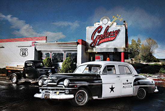Lori Deiter LD2270 - LD2270 - Down Memory Lane - 18x12 Police Car, Diner, Nostalgia, Retro, Route 66, Old Fashioned, Photography from Penny Lane