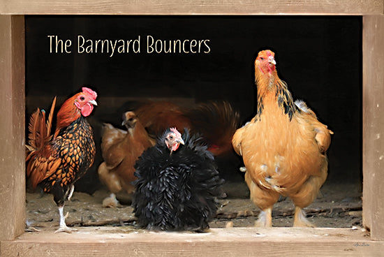 Lori Deiter LD2275 - LD2275 - Barnyard Bouncers - 18x12 Roosters, Chickens, Still Life, Humorous, Signs, Farm from Penny Lane
