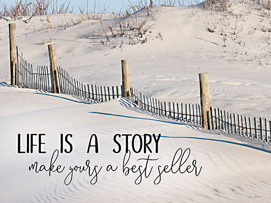 Lori Deiter LD2294 - LD2294 - Life is a Story - 16x12 Life is a Story, Coastal, Beach, Sand, Fence, Motivational, Signs from Penny Lane