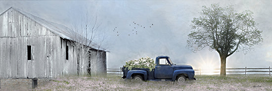 Lori Deiter LD2324A - LD2324A - Jonestown Barn - 36x12 Farm, Barn, Truck, Blue Truck, Flowers, Tree, Landscape from Penny Lane