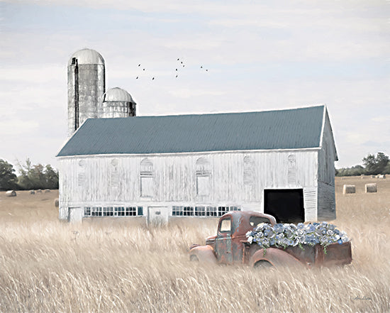 Lori Deiter LD2375 - LD2375 - Late Summer Breezes - 16x12 Farm, Barn, Flowers, Truck, Rusty Truck, Wheat, Autumn, Harvest, Photography from Penny Lane